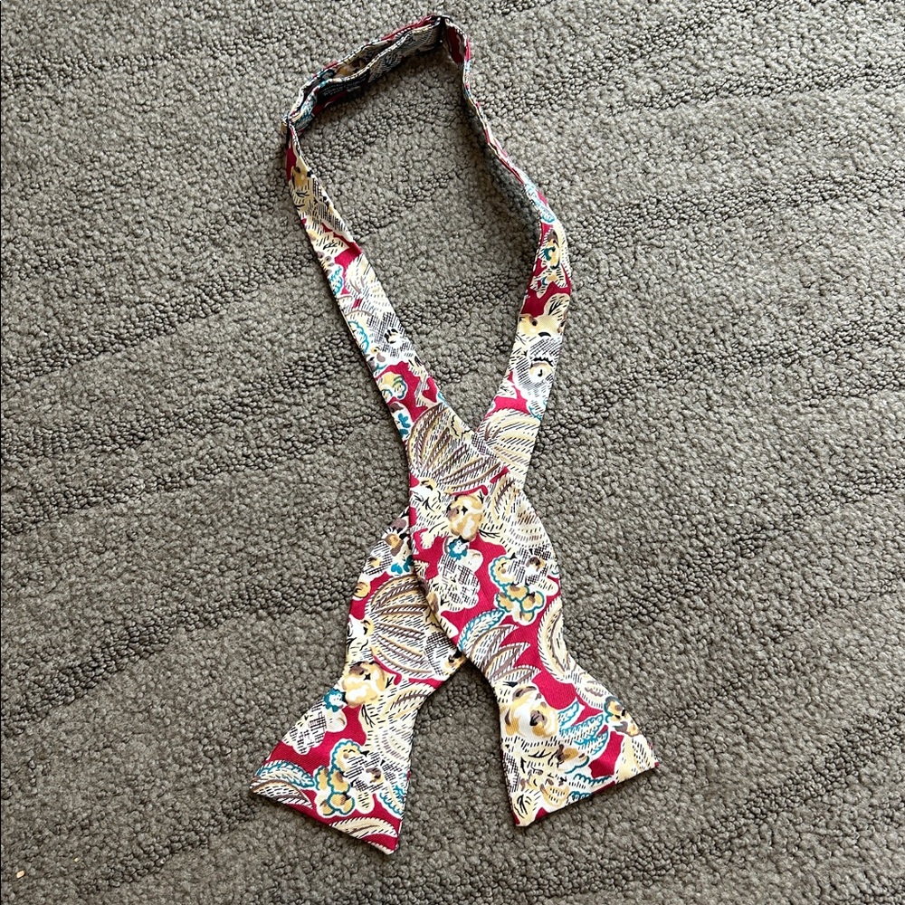 Robert Talbott Bow Tie Adjustable Multicolor Stri… - image 1